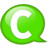 Speech balloon green c